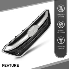 G-PLUS Front Bumper Grille for Subaru Outback 2020-2022 Chrome Trim Side View