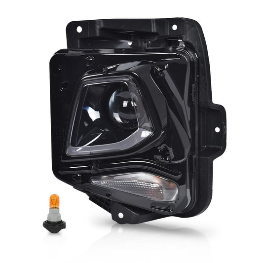 G-PLUS Left HID/Xenon Projector Headlight Fit Chevy Blazer 2019-2021,Not fit Models w/Factory LED Headlight，Headlamp w/o Ballast & D3S Bulb Clear Lens Black Housing Bumper Headlamps,faros delanteros