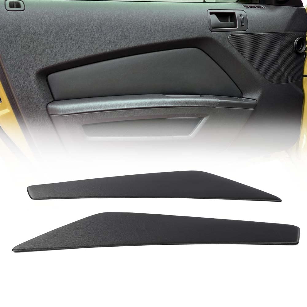 G-PLUS Door Panel Insert Compatible with 2010-2014 Ford Mustang Door Panel Smooth Black Left & Right Side 12-15LL-BLK