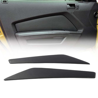 G-PLUS Door Panel Insert Compatible with 2010-2014 Ford Mustang Door Panel Smooth Black Left & Right Side 12-15LL-BLK