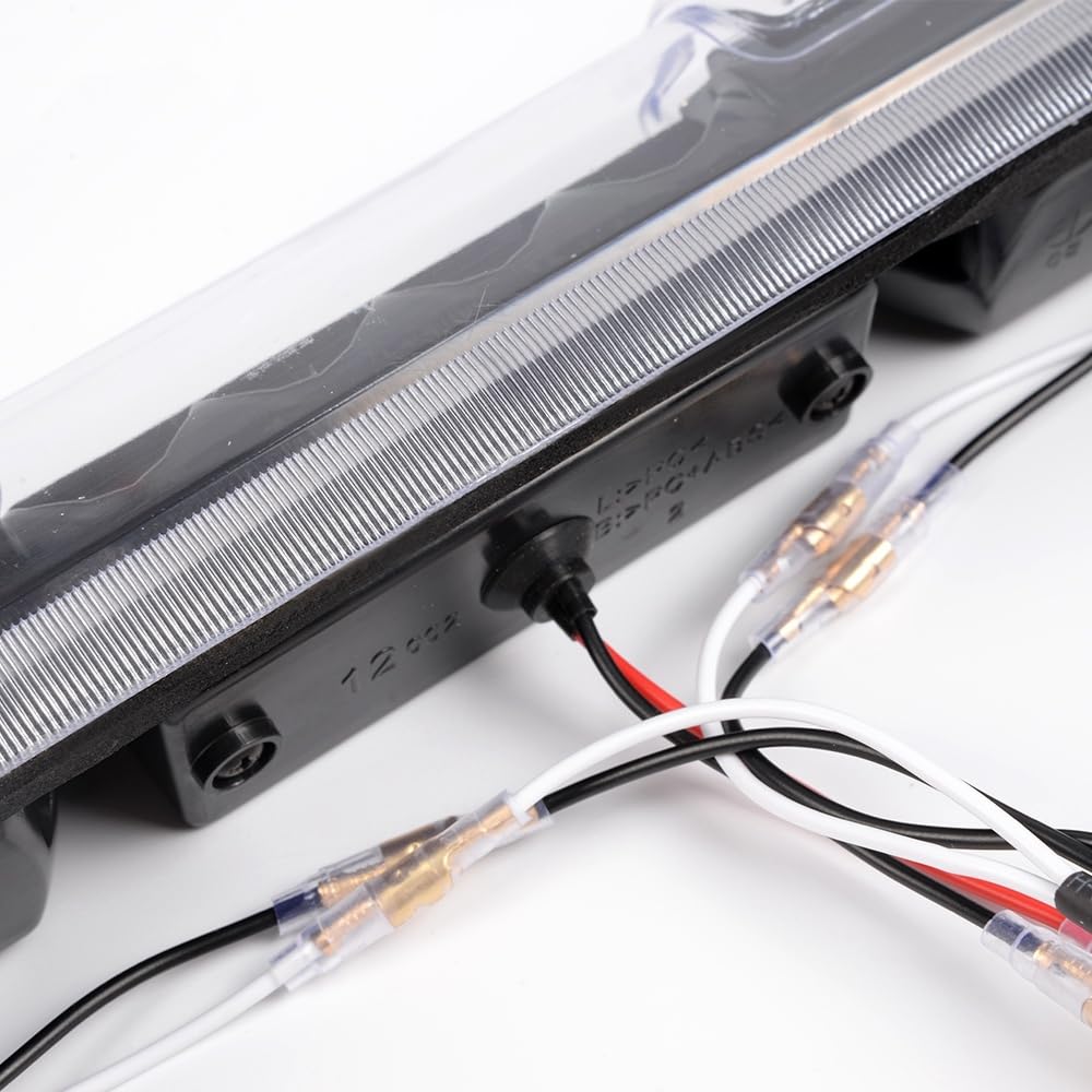 G-PLUS LED Third Brake Light Compatible with Chevy Silverado/GMC Sierra 1500 2500 3500 1999-2007 3rd High Mount Stop Lamp, Clear Lens Black Housing, 5978318 16525205 923240