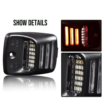 G-PLUS LED License Plate Light Compatible With 05-15 Toyota Tacoma/2000-13 Tundra,Bumper Lamp Red Oled Tube A Pair Replacement (Clear Lens)