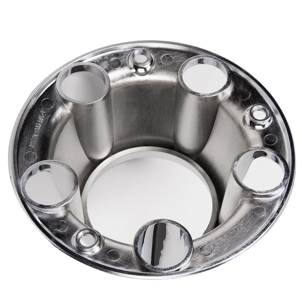 G-PLUS Chrome Wheel Hub Center Caps with 12 mounting Screws, Compatible with Ford F150 Truck/Bronco 1980-1996, Fit Ford Van 1992-1996 4x4 Front 4WD Wheel Drive