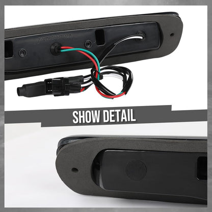 G-PLUS LED Third 3rd Brake Light Compatible with Chevy Silverado/GMC Sierra 1500 2500 3500 & HD Models 1999-2007 3rd High Mount Stop Lamp, Smoky Lens Clear Housing, 5978318 16525205