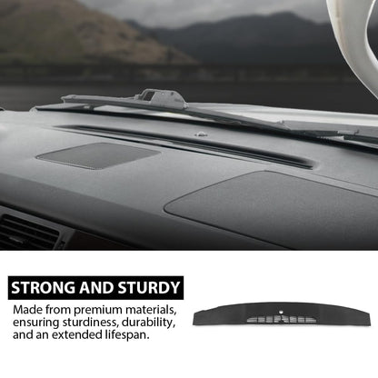 G-PLUS TPE Defrost Dash Cover Cap Compatible with 2007-2013 Chevy Silverado GMC Sierra/ 2007-2014 Chevy Tahoe Avalanche Suburban GMC Yukon XL Denali Black