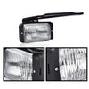 G-PLUS Front Fog Lights Compatible with Chevy GMC C/K 1500 2500 3500 1988-1999, Fit Chevy Blazer/GMC Jimmy 1995-1997 Left & Right Clear Lens Chrome Housing, 16524928, GM2593106