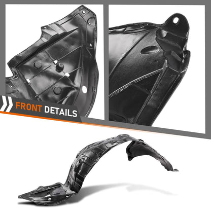 G-PLUS Front Inner Driver and Passenger Side Fender Liners Pair Compatible with Nissan Altima 2019-2023 Black