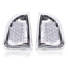 G-PLUS 1Pair Amber LED Turn Signal Lights Compatible with Kenworth 2008 & Older K300 T300 T330 T600 Front LH & RH Side Marker Turn Signal Corner Lights Parking Lights Assembly K256-509 P54-1038 White