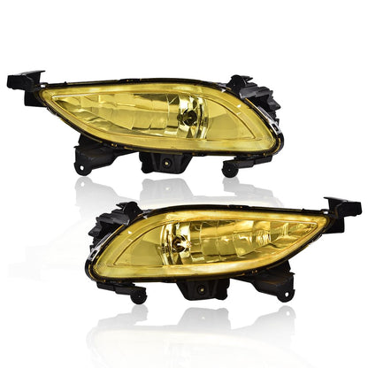 G-PLUS Front Bumper Fog Light Assembly Compatible with Sonata 2011 2012 2013 Driving Fog Lamps 92201-3Q000 92202-3Q000 HY2593134 HY2592134