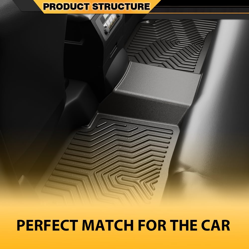G-PLUS Cargo Liners Fit Honda Civic 2022 2023 2024 2025 2025(for Automatic, Not for Manual) All Weather Floor Liners Fit Acura Integra 2023-2025 & Rear Seats w/o USB Ports, 1st & 2nd Row