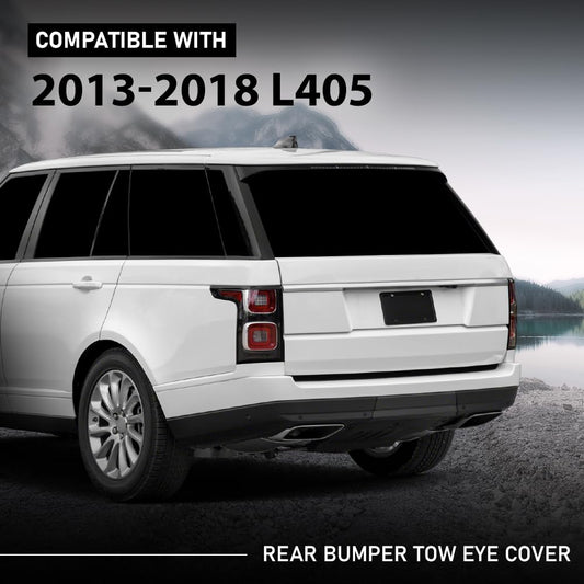 G-PLUS Rear Bumper Hitch Receiver Cover Tow Eye Compatible with Range Rover L405 2013-2018 (After June 2013)