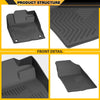 G-PLUS TPE Cargo Liners Compatible with 2016-2021 Honda Insight/Civic Coupe/Civic Sedan 3PCS Black Floor Liners Front & 2nd Row All Weather Full Cover Protection