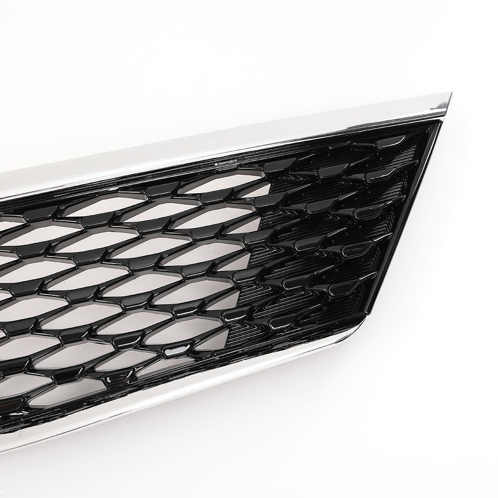 G-PLUS Front Upper Bumper Grille Assembly Compatible with Kia Optima LX EX 2016 2017 2018 Chrome ABS Grill 86350-D5020,KI1200189