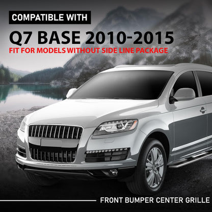 G-PLUS Front Bumper Cover Grille Insert, Compatible with Audi Q7 Base 2010-2015, 4L0807683C01C, AU1036106