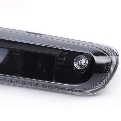G-PLUS White Cover Black Bottom 3D LED Bar For 07-13 Compatible for Silverado/Sierra 3rd Third Brake Light/Cargo Lamp Lens