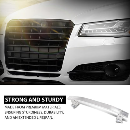 G-PLUS Front Bumper Reinforcement Beam, Compatible with Audi A8 S8 2011-2018, Aluminum Silvery, 4H0807109C, 4H0807109B