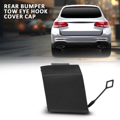 G-PLUS Rear Bumper Tow Eye Hook Cover Cap Compatible with Benz GLC 300 4Matic, Base 2.0L L4 2016-2019,Fit Benz GLC 43 for AMG 4Matic 3.0L V6 2017-2019 A2538850700