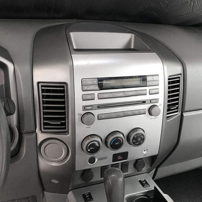 G-PLUS Center Dash Bezel Finisher Panel w/Cigarette Lighter Compatible with 2004 2005 2006 Nissan Titan XE SE Armada SE Radio AC Instrument Panel Lid 682578S800