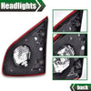 G-PLUS Inner Tail Light Compatible With 2016 2017 2018 Nissan Altima SR Model 4-Door Sedan Automotive Trunk Brake Rear Lid Inner Lamp Chrome Housing,Passenger Side (Right)