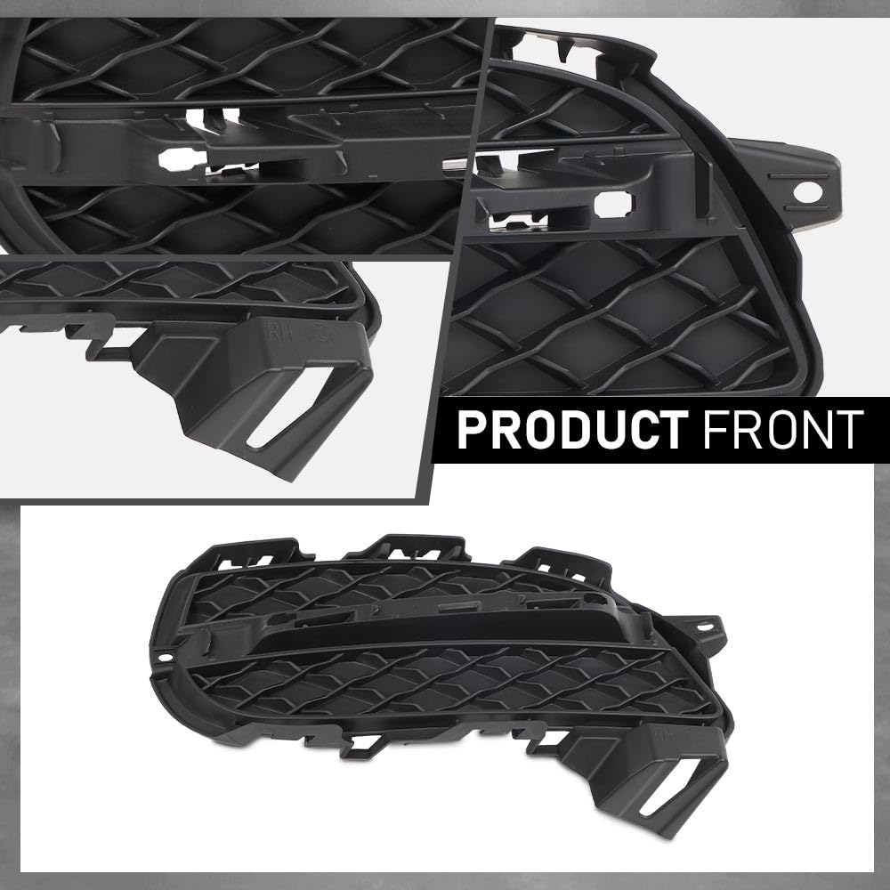 G-PLUS Fog Light Covers Front Passenger Right Side Compatible with Jaguar XJ XJR 2014-2017