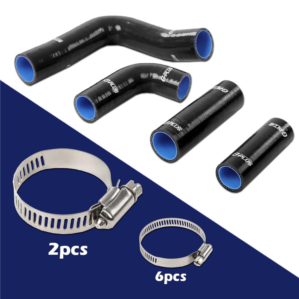 G-PLUS Radiator Hose Kit Compatible with Massey Ferguson Mf203,205 235 Diesel,Mf35,135 Diesel & Gas Black