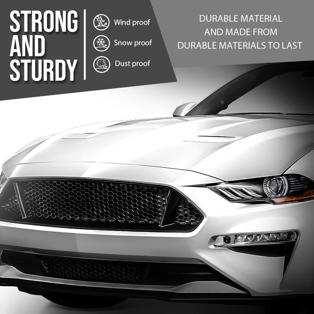 G-PLUS Rear Bumper ReinForcement Steel Compatible with Ford Mustang 2015-2024 FR3Z17906A, FO1106370 Black