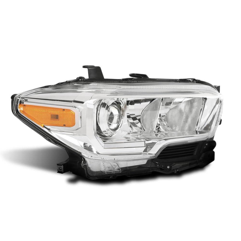 G-PLUS Headlight Assembly Right Side Compatible with Toyota Tacoma SR Crew Cab/Extend Cab Pickup 2019-2023 White