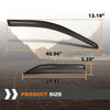 G-PLUS Out-Channel Window Vent Visor Deflectors Tape-On Side Rain Guards Compatible with Toyota Camry 2012-2017 Impact-Resistant PMMA 4 PCS Smoky