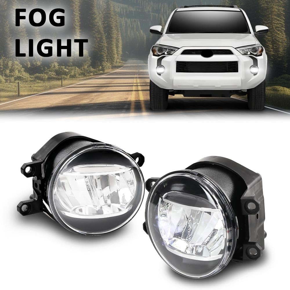 G-PLUS Pair LED Fog Lights Driving Lamps Compatible with Toyota Avalon 2008-2010,Fit Toyota Camry 2007-2013,Fit Toyota Corolla 2009-2015 81210-06070, 81210-0D040