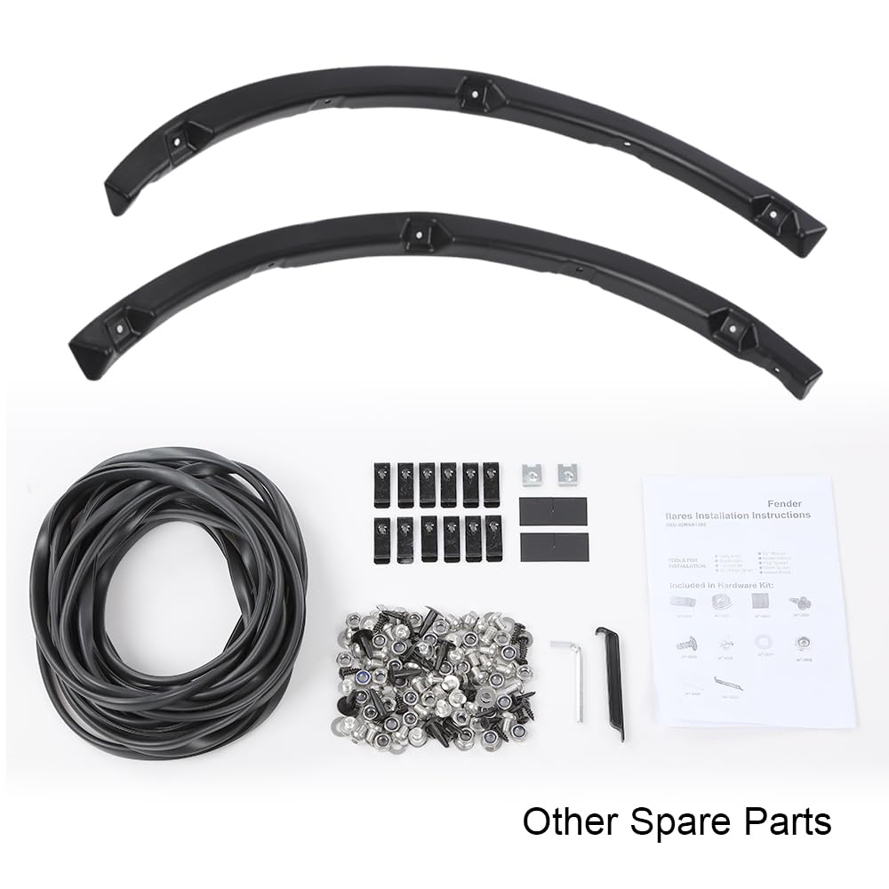 G-PLUS 4PCS Fender Flares Fit Ford F150 2009-2014 Styleside with 67.0"/ 78.8" / 97.4" Bed Models Only (Not Fit Platinum and Raptor Models) FO1269100 FO1268100, Textured Pocket-Riveted