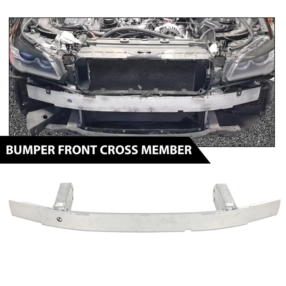 G-PLUS Front Bumper Reinforcement Bar Compatible with BMW M5 2012-2016 ActiveHybrid 51117200706 BM1006130 Silver