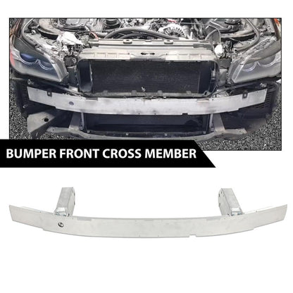 G-PLUS Front Bumper Reinforcement Bar Compatible with BMW M5 2012-2016 ActiveHybrid 51117200706 BM1006130 Silver