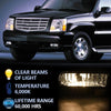 G-PLUS Front Bumper Fog Lights Assembly Compatible With Cadillac 2002 2003 2004 2005 2006 Escalade,Driving Fog Lamps w/ 899 12V 37.5W Bulbs(Smoky Lens)