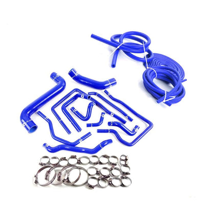 G-PLUS Silicone Radiator Coolant Hose Kit w/Clamps & Vacuum Hose Tube Compatible with 2002-2007 Subaru Impreza WRX GDA/GGA STi GDB/GGB EJ20 (Blue 11 PCS)