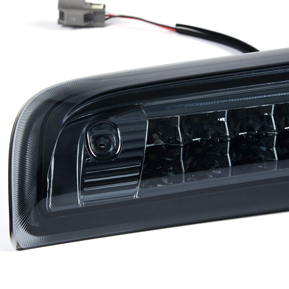 G-PLUS Rear Roof Center LED Third 3rd Brake Cargo Light Compatible with Chevy Silverado GMC Sierra 1500 2500 HD 3500 HD 2014 2015 2016 2017 2018 (Smoke Lens)