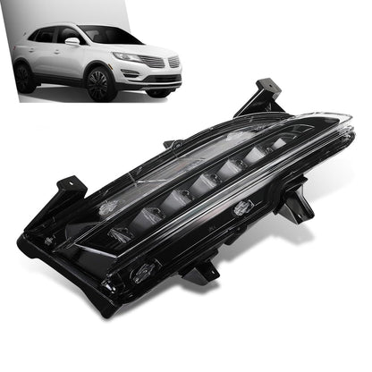 G-PLUS LED Front Fog Light Daytime Running Light Lamp Right Passenger Side Compatible with Lincoln MKC 2015-2018 EJ7Z13200C, FO2563100 Black