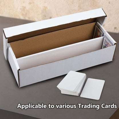 G-PLUS 2-Cell Trading Card Storage Box 1600 Count Corrugated Cardboard Box Holds over 300 3x4 Toploads Sports/Trading Card (Card not included)