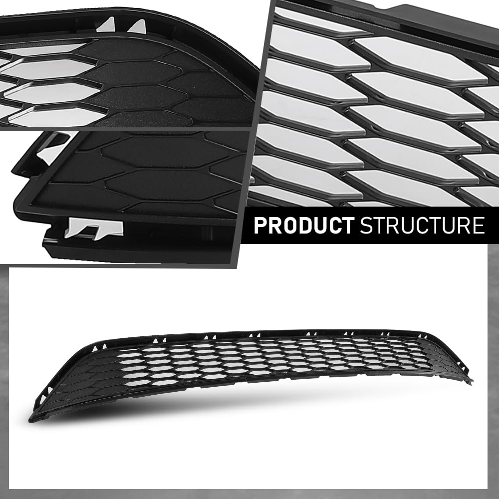 G-PLUS Front Bumper Lower Grille, Compatible with Ford Edge 2015-2018, BTPS7453MBK, FT4Z-17K945-AA