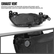 G-PLUS Fog Light for Volvo XC90 XC60 S90 V90 2016-2024 Black Left Side Product Image