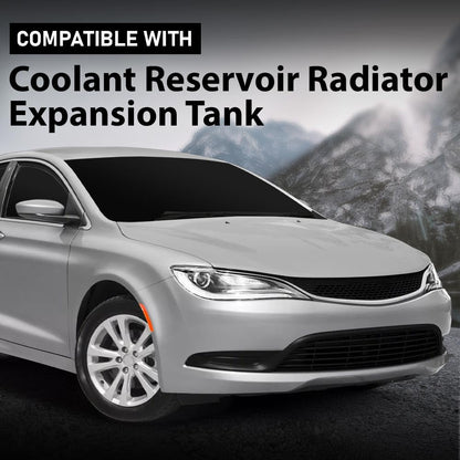G-PLUS Coolant Reservoir Radiator Expansion Tank Compatible with Chrysler 200 (submodel: C, Limited, LX, S) 2015-2017,Compatible with Jeep Cherokee 2014-2018 68102155AD-PFM, CH3014161