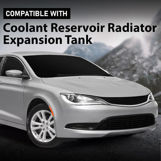 G-PLUS Coolant Reservoir Radiator Expansion Tank Compatible with Chrysler 200 (submodel: C, Limited, LX, S) 2015-2017,Compatible with Jeep Cherokee 2014-2018 68102155AD-PFM, CH3014161
