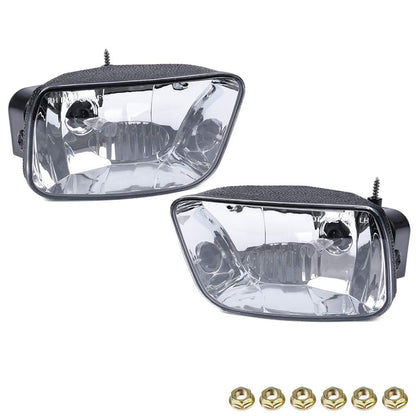 G-PLUS Bumper Fog Lights Compatible With 02-09 Chevy Trailblazer,Driving Fog Lamps W/o Wiring Harness Driver & Passenger Side Clear Lens