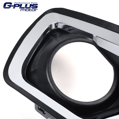 G-PLUS Fog Light Lamps Compatible With 2015-2019 Chevy Colorado Smoke Lens w/Chrome Trim Bezel Cover+Switch Replacement One Pair