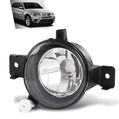G-PLUS Front Right Fog Light Lamps Assembly Without Bulb, Compatible with BMW X5 E70 2011-2013, Passenger Side, 63177224644, 63 17 7 224 644