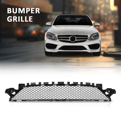 G-PLUS Bumper Grille Black Center Compatible with Benz C300 C43 AMG C450 AMG 4Matic 2015-2018, Fit For Models With AMG Styling Package 2058852123