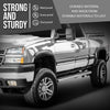 G-PLUS Fender Flares Compatible with 1999-2006 Chevy Silverado/1999-2006 GMC Sierra (Incl. 2007 Classic Models/Not fit Dually & Step-side models) Front Rear Smooth Rivet Wheel Protector Vent Trim