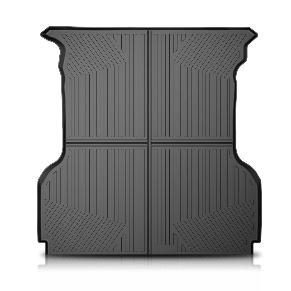 G-PLUS Truck Bed Mat Liner Compatible with Ford F150 2004-2014 with 5.5FT Bed All Weather Protection TPE Heavy Duty Trunk Mat Black