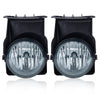 G-PLUS Pickup Bumper Fog Lights Lamps Left and Right Compatible with 2003 2004 2005 2006 GMC Sierra 1500 GM2592154, GM2593154, GM2593128 Smoky Lens