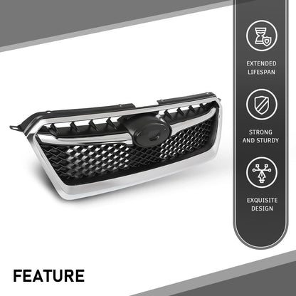 G-PLUS Front Bumper Grille w/Moulding Trim Compatible with Subaru Impreza 2012-2016,Fit Subaru Crosstrek 2016-2017 SU1200163