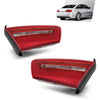G-PLUS Inner LED Tail Lights Rear Brake Lamp Left+Right Compatible with Audi A6 C7 2012-2015,Only Fit for Saloon/Sedan Models 4GD945093, 4GD945094